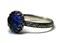 10mm Rose Cut Blue Tanzanite Hydrothermal Quartz 925 Antique Sterling Silver Ring by Salish Sea Inspirations product 3